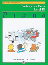 Alfred Basic Piano Notespeller Level 1B 6187