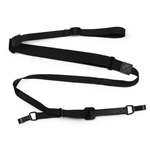 M19HOK-BLK  Levys Uke Hook Strap in Black