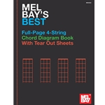 Mel Bay's Best Full-Page 4-String Chord Diagram Book with Tear Out Sheets MB30222