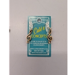 CCET2 Cate's Concepts Earrings - Treble Clef