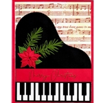 SCCMCPIANO Soldier Creek Creations Christmas Card