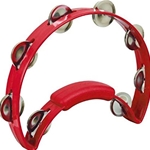 RT1230  Rhythm Tech Red Half-Moon Tambourine