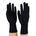BCGS StylePlus Black Cotton Gloves Small