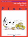 Alfred Basic Piano Notespeller Level 1A 6186
