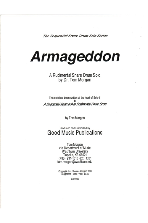 Manning Music - Armageddon AM0008