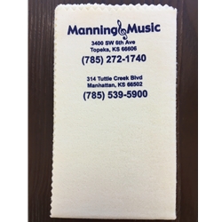 PCS Manning Music Silver Polish Cloth