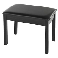 BB1 Yamaha Black, Wood, Padded Piano Bench for Digital Pianos with a Black Finish