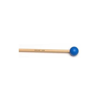 92R Encore 1-1/8" Blue Poly Ball Unwound Keyboard Mallets with Rattan Shafts