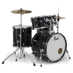 RS525SC/C31  Pearl Roadshow Jet Black Drumset w/cymbals