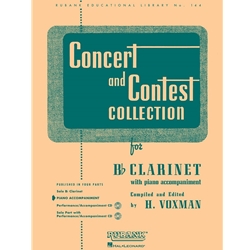 Concert And Contest Clarinet Piano Acc HL04471640