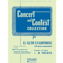 Concert And Contest Alto Sax Piano Acc HL04471700