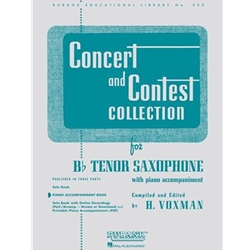 Concert And Contest Tenor Sax Piano Acc HL04471720